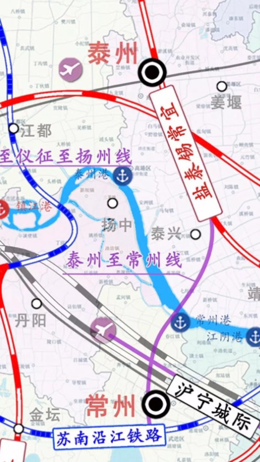 常泰城际铁路列入2022年储备项目